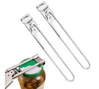 BLPRKOT 2 Piezas Abrelatas Manual, Abre Botes Tarros, Abrelatas Ajustable, Abre Botes de Conserva de Acero Inoxidable, para Cocina Artritis Personas Mayores