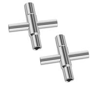 BLPRKOT 2 Piezas Llave De Utilidad Multifuncional,Llaves de tubo,Llave Cuadrada de 4 Puntas de 6,5/7/8/9 mm,Llave Universal para Caja Contador Agua Cajas Medidores Gas Eléctrica Gabinete de Control