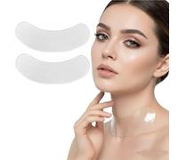 BLPRKOT 2 Piezas Parches Silicona para Arrugas Cuello, Almohadillas Silicona Anti-Envejecimiento Reutilizables para Arrugas de Cuello Noche Reafirmante & Tensora de la Piel Suaviza Líneas Finas
