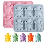 BLPRKOT 2 Piezas Silicone Turtle Cake Molds Ideal for Decorating Sweet Cakes and Chocolate
