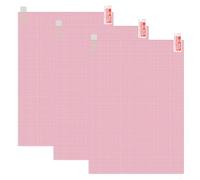 BLPRKOT 3 Piezas protectores pantalla transparentes, A4 HD, universales, para recortar, para GPS, cámara, reloj, tableta, antihuellas, resistente a los arañazos