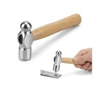 BLPRKOT Martillo de acero al carbono, martillo de metal de doble cara, martillo de acero portátil, martillo de acero para talleres domésticos, talleres de metal, reparación de estampado