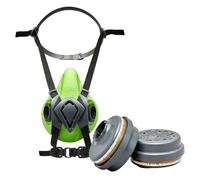 BLS Kit premontado 4600next b-lock A2P3 R | 1 semimáchera reutilizable de silicona + 2 filtros combinados 221 A2P3 R | Certificado CE | Fabricado en Europa