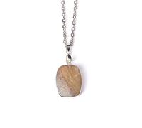 Blu nero rosa Naturale druzy quarzo di cristallo pietre di gemma collana di pietra catena di metallo delle donne degli uomini della collana dei monili del regalo all ingrosso-8. Jaspe_45cm