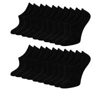 Blu Ninfee Calcetines Deportivos Para Hombre Y Mujer, 10 Pares, Calcetines Unisex Con Silicona Antideslizante, Calcetines Deportivos Invisibles, Calcetines Cortos, Calcetines No Show, Negro, 35-38