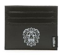 BLU RITMO EcoDNA - Cartera compacta todo en uno de piel vegana, unisex, para hombre y mujer. Fabricado en Italia. Aprobado por PeTA, multicolor, 10 x 9 cm, Negro
