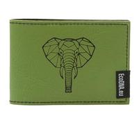 BLU RITMO EcoDNA Cartera Slim de Piel Vegana Portadocumentos Licencia Tarjeta de Identidad Tarjetero de Viaje Unisex Hombre Mujer Fabricado en Italia Aprobado PeTA (Verde), Verde, Contemporáneo
