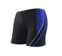 (Blu scuro-L) Pantaloncini da bagno con coulisse interna e fodera, a vita media, da uomo e da adulto,