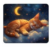 BLU Tappetino Mouse Piccolo 230x180x3mm, Tappetino Scrivania con Bordo Cucito, Mousepad Impermeabile e Antiscivolo, Pratica e Facile da Pulire, Accessori Gaming, Regalo Uomo, Cielo Stellato 4-3042