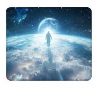 BLU Tappetino Mouse Piccolo 230x180x3mm, Tappetino Scrivania con Bordo Cucito, Mousepad Impermeabile e Antiscivolo, Pratica e Facile da Pulire, Accessori Gaming, Regalo Uomo, Cielo Stellato X-4024