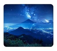 BLU Tappetino Mouse Piccolo 230x180x3mm, Tappetino Scrivania con Bordo Cucito, Mousepad Impermeabile e Antiscivolo, Pratica e Facile da Pulire, Accessori Gaming, Regalo Uomo, Cielo Stellato T-3050