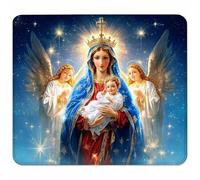 BLU Tappetino Mouse Piccolo 240x200x3mm, Tappetino Scrivania con Bordo Cucito, Mousepad Impermeabile e Antiscivolo, Pratica e Facile da Pulire, Accessori Gaming e Accessori PC Regalo, Angelo J-4439