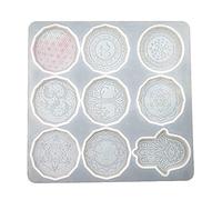 bluce 1 unids flor de la vida colgante molde de silicona hecho a mano regalos DIY artesanía joyería de fundición herramienta collar colgante molde de silicona