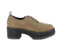 Bluchers de plataforma OLIVIA VELOUR 7219 41 Taupé