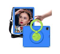 (Blue)360-degree Rotating Ring Stand Ipad Pro 12.9 Case With Waterproof Design, Realistic Eagle Pattern, Adjustable Strap, All-around Protection