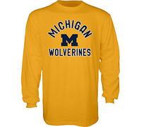 Blue 84 Camiseta de Manga Larga para Hombre Color secundario - TLFR_Gilford_ALT, Camiseta de Manga Larga Line Up Color secundario, XL, Michigan Wolverines Oro