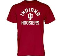 Blue 84 Men's Indiana Hoosiers T Shirt Line Up Team Color, Indiana Hoosiers Cardinal, Large