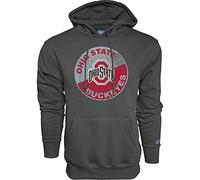 Blue 84 Men's Ohio State Buckeyes Hoodie Vintage Cap Dark Heather, Dark Grey, XX-Large