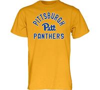 Blue 84 Men's Pittsburgh Panthers T Shirt Line Up Secondary Color, Pittsburgh Panthers Gold, Medium