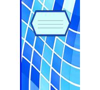 Blue Abstract Square Journal: 120 ruled pages Notebook for: school, work, notes, and boys and girls 6"x9" great as a gift