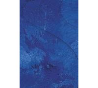 BLUE ABSTRACT TOPOGRAPHY: Grid Paper Stationery for Creative Mindset. Deep Azure Artistic School Supplies