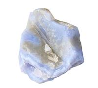 Blue Agate Rough - 1lb Natural Mineral Ore Vase Filler Rocks | Blue Lace Agate Crystal Polished Decorative Stones for Bonsai Fish Tank Flower Pot Home Office Desktop Display