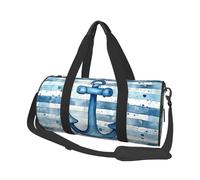 Blue Anchor - Bolsa de viaje náutica para gimnasio para hombres y mujeres, bolsa deportiva, equipaje de mano para viajes de fin de semana, trabajo, camping