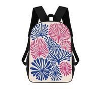 Blue And Berry Pink Art Mochilas Infantiles Impresas En 3D Para Niños. Mochilas De Viaje De Moda Para Niños. Mochila Escolar Para Estudiantes De Primaria Y Secundaria.