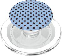Blue and Brown Polka Dots Classic Polkadots Simple Pattern PopSockets PopGrip para MagSafe
