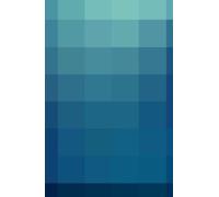 Blue and Green Pixel Lined A5 Notebook: 140 Page Journal for Travel, Work, School