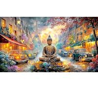 Blue-and-Red-Dragons-Facing-Each-Other 1000 Piezas Puzzle Reciclado Juego Familiar Divertido Desafiante para Adultos Decoración Mural 38x52/1000pcs