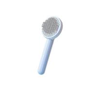 (blue and white) Pet Cat Brush Dog Comb Self Cleaning Slicker Brush For Cat Dog