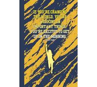 Blue and Yellow Athlete Journal