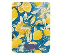 Blue and Yellow Summer Lemon Meal Prep - Báscula digital de alimentos para cocina, 11 libras/1 onzas, mini báscula de cocina de 5 kg/5 g con 4 unidades para pérdida de peso, espresso Keto (pilas no