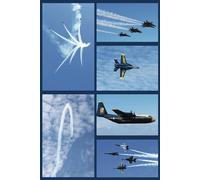 Blue Angels Air Show Journal: High-Flying Action, College Ruled Notebook, Circle Date Header, 6 x 9 in., 200 pages, Perfect for Aviation Lovers, Teens, and Adults!