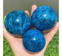 Blue Apatite Crystal Ball - 7-8cm Blue Apatite Sphere - Crystal for Spiritual, & Home Decor
