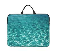 Blue Aqua Pool - Funda para laptop, ligera, impermeable, a prueba de golpes, suave, funda de transporte para tableta, funda de viaje con asa para portátil de 13 a 14 pulgadas
