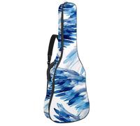 Blue Art - Bolsa para guitarra acústica con diseño de alas de ángel de 41 y 42 pulgadas con correa ajustable para el hombro, bolsa para guitarra con colgador trasero, adecuada para guitarras