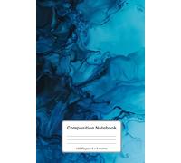 Blue Aura: Abstract Liquid Composition Notebook | 120 Pages, 6x9 Size | Blue Flow Aesthetic Marble Journal for Writing, School, Notes & Creativity (Liquid Dreams)