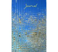 Blue Background Journal: A Signature Page and 124 lined pages are on the inside with Abstract shapes on the cover