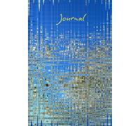 Blue Background Journal: A Signature Page and 124 lined pages are on the inside with Abstract shapes on the cover