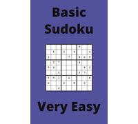 Blue Basic Sudoku Book, 9x9 Puzzles, 100 Pages, 5x8, Very Easy