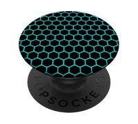 Blue Black Phone Grip Back of Phone Pop Up Holder Geometric PopSockets PopGrip Adhesivo