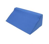 Blue Body with Hidden Zipper PU Leather Incline Wedge Pillow for Adults Side Sleeper Pregnancy Belly