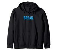Blue Break The Mold Gráfico Azul Sudadera con Capucha