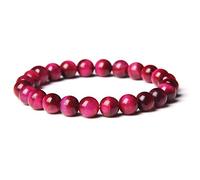 Blue Buddha Bracelets for Women Natural Stone Round Beads Healing Bracelet Men Fashion Jewelry-Rose_10mm