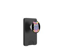 Blue Buddha Kawaii Spiritual Retrato Gráfico Gafas Rosa PopSockets PopWallet para MagSafe
