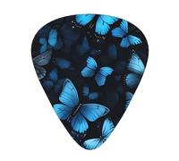 Blue Butterfly - Juego de regalo de púas de guitarra de Navidad, suaves y duraderas para guitarra acústica, eléctrica y bajo, regalo perfecto para amantes de la guitarra y músicos