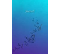 Blue Butterfly Sky Journal: A Soft Gradient Notebook for Writing, Notes & Reflection: Light to Dark Blue Cover with Rising Butterflies, 150 Lined Pages, 6×9