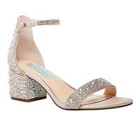 Blue by Betsey Johnson SB-MARI - Sandalias de tacón para mujer, Champán, 38.5 EU